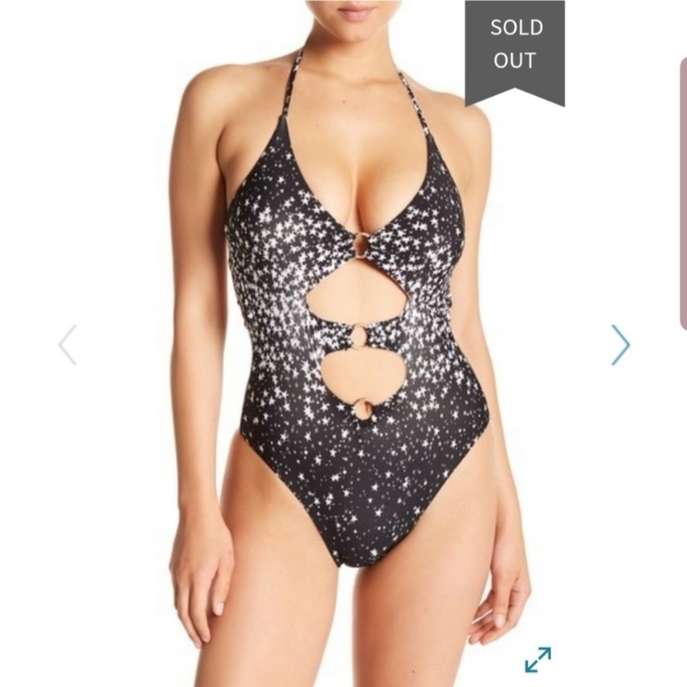 Ella Moss Star Cut-Out One-Piece Swimsuit | Size S